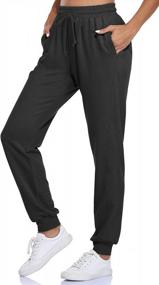 img 3 attached to Fulbelle Women'S Cotton Sweatpants: Drawstring Joggers Yoga Pants W/ Pockets