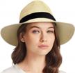 stay stylish and protected with upf 50+ women's & men's summer fedora hats - wide brimmed sun protection for beach and beyond! logo