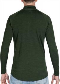 img 3 attached to Stay Warm With MERIWOOL'S Mens 100% Merino Wool Midweight Half Zip Sweater