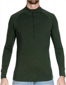 img 4 attached to Stay Warm With MERIWOOL'S Mens 100% Merino Wool Midweight Half Zip Sweater