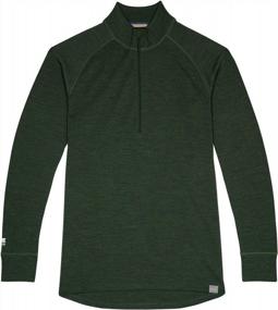 img 2 attached to Stay Warm With MERIWOOL'S Mens 100% Merino Wool Midweight Half Zip Sweater