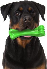img 4 attached to Indestructible Dog Chew Toys For Large Breeds - Oneisall Bone Chew Toy For Aggressive Chewers