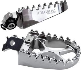 img 2 attached to Tusk Billet Race Foot Pegs with Springs for Kawasaki KLR650 (1987-2018, 2022) - Optimize Your Search