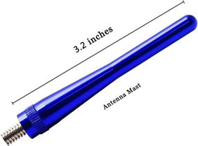 img 3 attached to Enhance Your Chrysler Town & Country 🚗 2008-2016 with JAPower Replacement Antenna – 3.2 inches-Blue