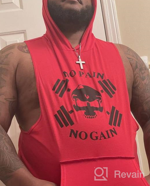 img 1 attached to Sleeveless Fitness Stringers for Men - Bodybuilding Workout Apparel in Active Wear review by Shane Wallace