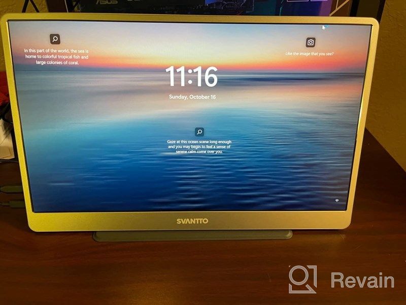 img 1 attached to SVANTTO Portable Monitor Esports FreeSync 15.6" - High Definition, Ultra-Smooth 144Hz Refresh Rate, Immersive IPS Display review by Juan Soto