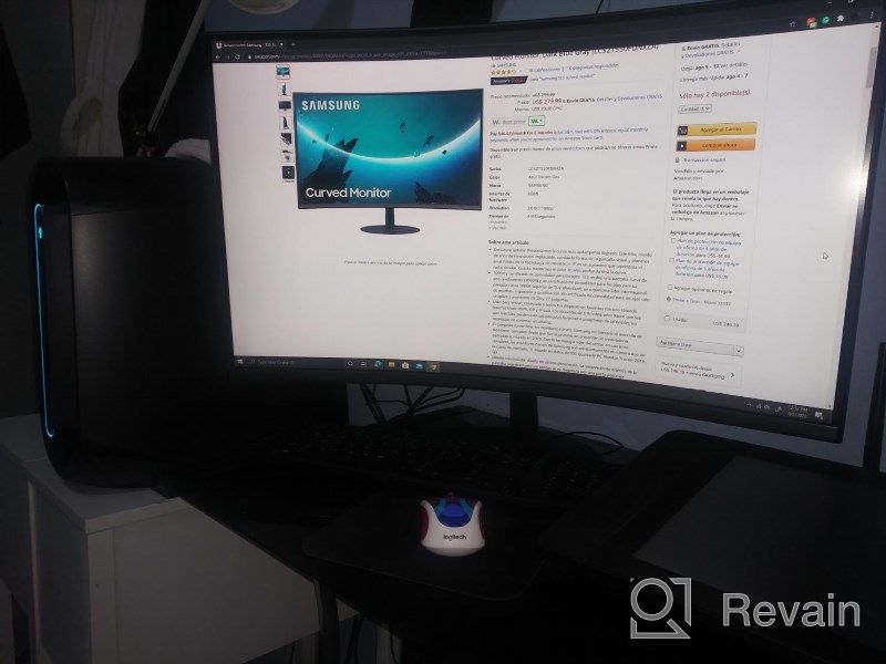 img 1 attached to 💫 Samsung 27-inch Curved FreeSync Monitor with 1920x1080p Resolution and 75Hz Refresh Rate, Model LC27T550FDNXZA review by Don Lukydoo