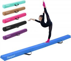 img 4 attached to FBSPORT Balance Beam: 8Ft/9Ft/10Ft Folding Gymnastics Equipment For Kids & Adults, Non Slip Rubber Base - Home Training, Practice & Physical Therapy