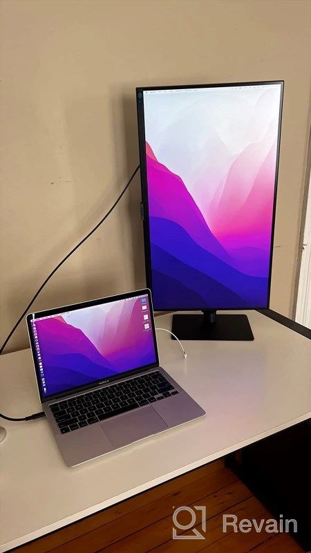 img 1 attached to 🖥️ SAMSUNG LS27A800UNNXZA 3840X2160 Computer Monitor with Adjustable Stand, Flicker-Free, Swivel, Built-In Speakers, Pivot, Tilt, HDMI review by Xavier Cho