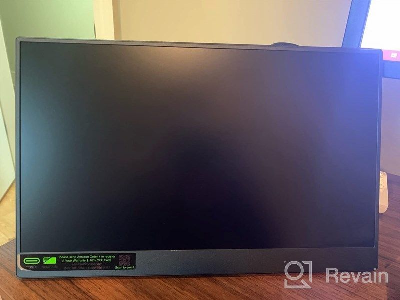 img 1 attached to Cocopar USB C Portable Monitor: Mountable 15.6" FreeSync Display with 1920X1080P Resolution, Blue Light Filter, 60Hz Refresh Rate, Built-In Speakers, Frameless Design - Y156FH7XD review by Justin Mancha