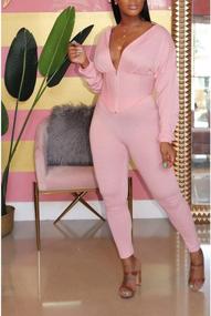 img 1 attached to ECHOINE Women'S Sexy 2 Piece Tracksuit Jacket & Skinny Joggers Outfit Set