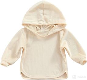 img 4 attached to Толстовки с капюшоном для малышей Oversized Sweatshirts