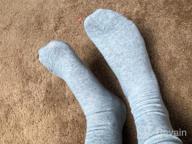 img 1 attached to 🧦 GOBEST 97% Cotton Dress Breathable Socks | Comfy Casual Crew Business Funy Men's Colorful Socks... review by James Chandran
