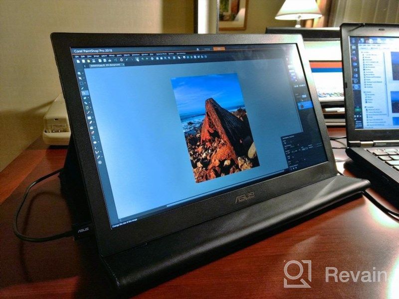 img 1 attached to ASUS ZenScreen MB166C: 15.6" Portable Monitor with Anti Glare Screen, Flicker-Free & Blue Light Filter - Ideal for Productivity and Entertainment review by Paulo Hoelzle