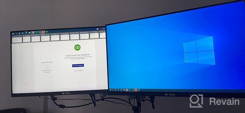 img 1 attached to 🖥️ CRUA G220A 22" Black LED Computer Monitor with 1920X1080P, 75Hz, Flicker Free, Blue Light Filter, and Frame Technology Ports. review by Matt Finley