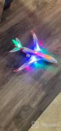 img 1 attached to Fun-Filled Toy For Kids: Toysery Bump And Go Airplane In Pink Cargo With Flashing LED Lights And Sounds For Boys & Girls Aged 3-12 review by Masud Taylor