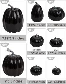 img 2 attached to 14-Pack Foam Black Pumpkins For Effortlessly Elevating Your Fall And Halloween Decor