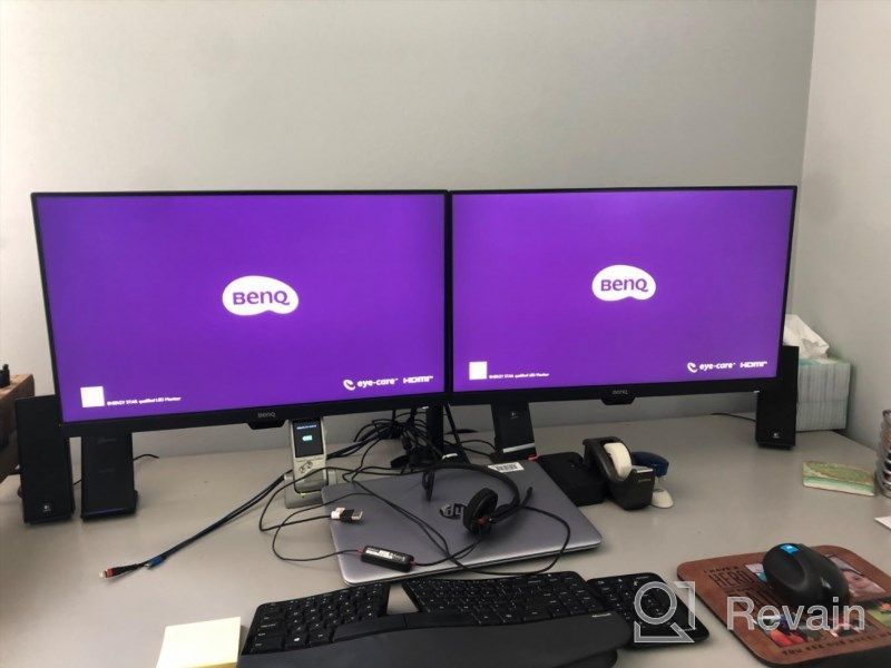 img 1 attached to Experience Seamless Clarity with BenQ Borderless Brightness GW2480 Monitor - 23.8", 1920X1080P, Blue Light Filter, Built-In Speakers, Flicker-Free, IPS, and More! review by Adam Stevens