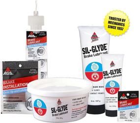img 1 attached to AGS Sil-Glyde 8 oz Tube - Silicone Brake Assembly 🔧 Lubricant for Quieter Disc Brakes - Moisture Resistant, Heat & Rust Protector