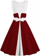винтажное коктейльное платье в стиле рокабилли без рукавов с поясом на талии от babyonlinedress логотип