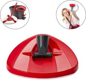 img 1 attached to 🔁 High-Quality Replacement Base for Spin Mop - Rotating Triangle Mop Head Cover Included