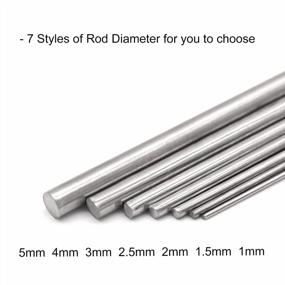 img 1 attached to VictorsHome 1Mm X 300Mm 304 Stainless Steel Round Rod, Metal Solid Shaft Rods Lathe Bar Stock For DIY Crafts Model Car Helicopter Airplane 10Pcs