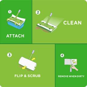 img 1 attached to 🧹 Sweeper Wet Mopping Pad Refills: Open Window Fresh Scent - 12 Count (4 Pack)