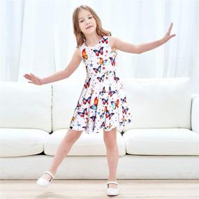 img 3 attached to Sparkling Sleeveless Rainbow Dresses for Girls by JESKIDS Clothing