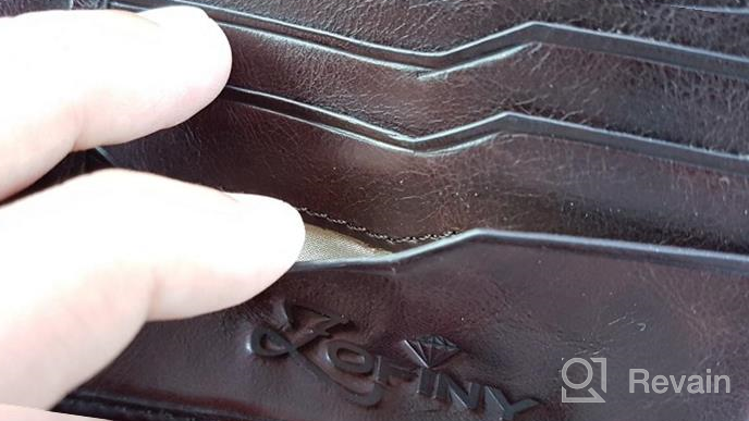 img 1 attached to Get Organized in Style with Zofiny's Genuine Nappa Leather Men's Wallet review by Clay Ijaz