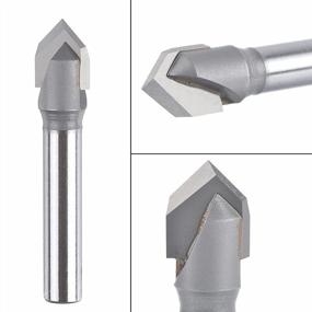 img 2 attached to Efficient Chamfering With SpeTool V-Groove Carbide Router Bit - Perfect For CNC Woodworking