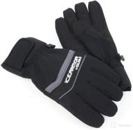 icearmor edge glove - medium, black: ultimate cold protection with unparalleled style logo