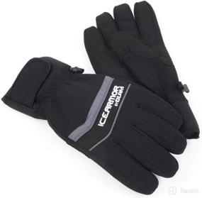 img 1 attached to IceArmor Edge Glove - Medium, Black: Ultimate Cold Protection with Unparalleled Style