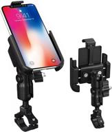 📱 secure and versatile metal motorcycle phone mount - gub 360°rotating all-aluminum alloy bike phone holder for iphone 11 12 pro max and more logo