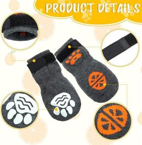 img 2 attached to 🐾 Premium Quality 16 Pieces Anti-Slip Dog Socks for Small and Medium Dogs - Provides Traction and Hardwood Floor Protection