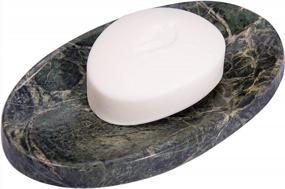 img 3 attached to Add Elegance To Your Bathroom With CraftsOfEgypt Green Marble Soap Dish – Polished & Shiny Holder For Your Soap