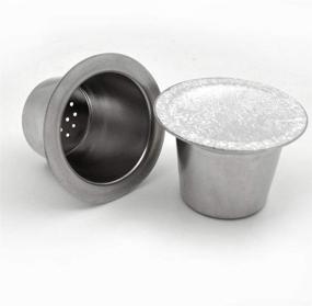 img 2 attached to FineInno Stainless Steel Refillable Coffee Capsules - Compatible With Nespresso Original, Reusable Pods With Seal Ring And Foil Lids (Set Of 3)