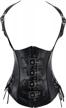 🌟 topmelon leather corset underbust - steampunk style, fashion-forward steel boned waist cincher for women logo