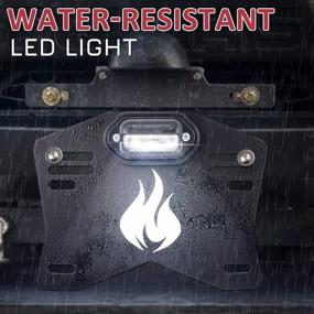 img 3 attached to Upgrade Your UTV With Simpson'S LED License Plate Holder & Bracket Kit Compatible With Polaris, Ranger & Maverick X3