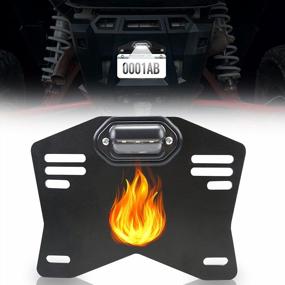img 4 attached to Upgrade Your UTV With Simpson'S LED License Plate Holder & Bracket Kit Compatible With Polaris, Ranger & Maverick X3