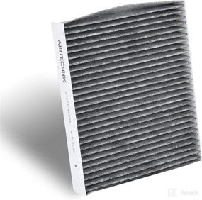 img 1 attached to AirTechnik Cabin Air Filter with Activated Carbon for Nissan Altima 2019-2021, Rogue 2022, Sentra 2020-2022, Infiniti QX50 2019-2021, QX80 2021, Renault Clio 2015-2017, Logan 2015-2019, Sandero 2011-2019