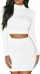 elegant bodycon skirt set for women with long sleeve dress - gobles fashion outfit logo