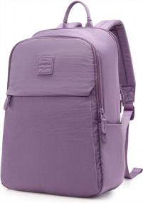 img 4 attached to HotStyle AMIEZ Backpack, Fits 15.4" Laptop, Durable For College, Work & Travel, Lavender Purple