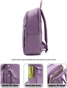 img 1 attached to HotStyle AMIEZ Backpack, Fits 15.4" Laptop, Durable For College, Work & Travel, Lavender Purple