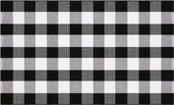 stylish and durable 3'x5' buffalo plaid rug for indoors and outdoors by shacos логотип