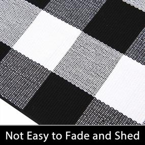 img 3 attached to Stylish And Durable 3'X5' Buffalo Plaid Rug For Indoors And Outdoors By SHACOS