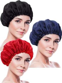 img 4 attached to 💤 Blulu Pieces Bonnet Sleeping Turbans: The Ultimate Hair Protection and Styling Solution