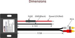 img 2 attached to 🚗 Bluetooth Car RCA Music Receiver Adapter Kit, CHELINK Stereo Converter Dongle 12V