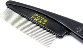 img 4 attached to Pet Republique Flea Comb for Dogs, Cats, and Pets – Grooming Tool to Safely Remove Fleas, Mites, Ticks, Dandruff Flakes – Fine Pins for Effective Results