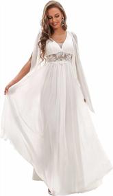 img 4 attached to Stunning Illusion Chiffon Wedding Dress With Appliques By Ever-Pretty