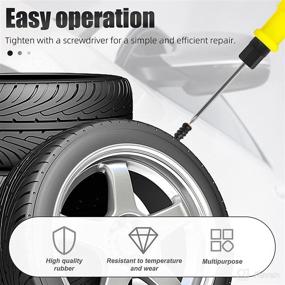 img 1 attached to MEANLIN 80PCS Tire Repair Rubber Nail Kit: Vacuum Tire Repair Screws, Self-Service Fast Tool for Car & Motorcycle